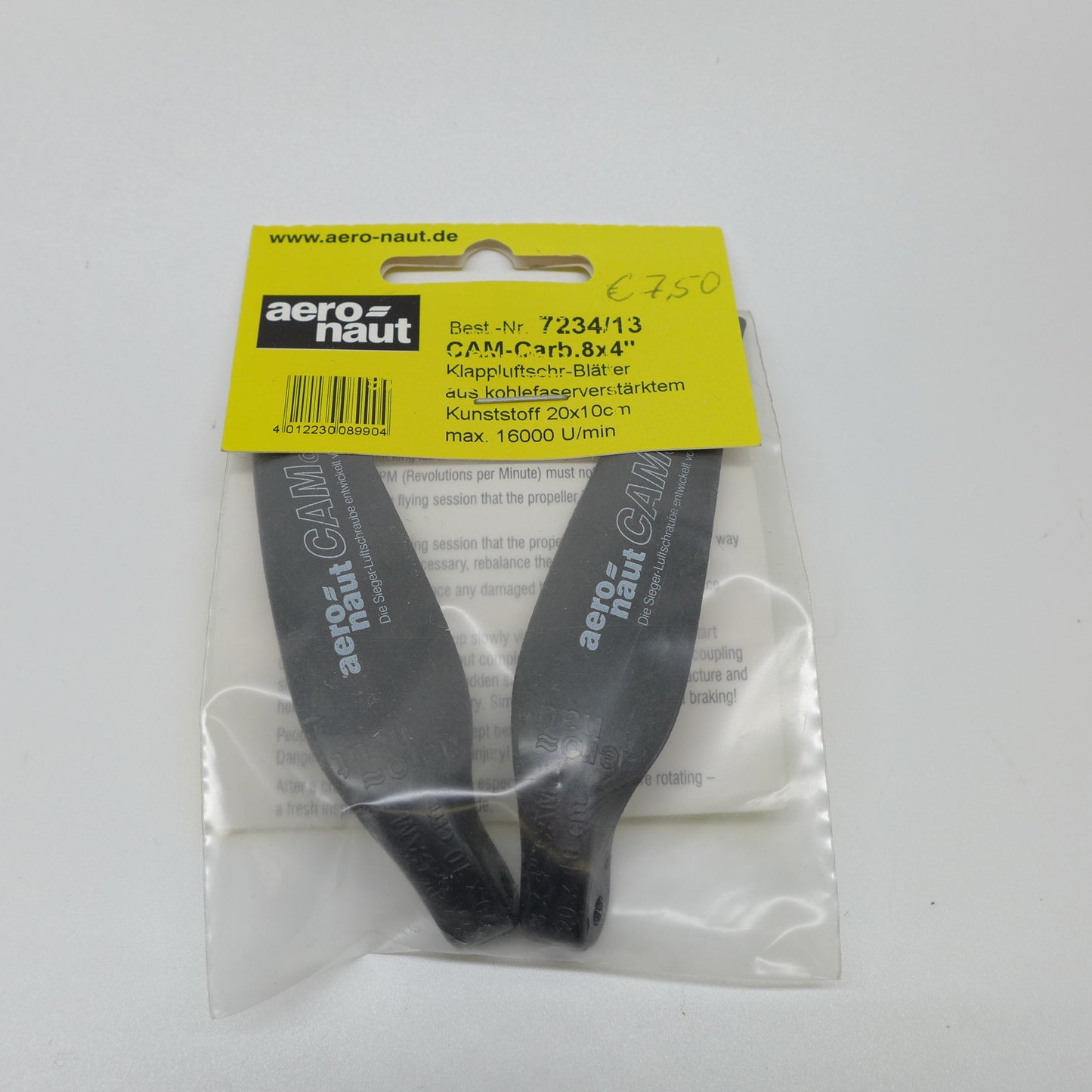 Aeronaut Klappluftschrauben Blätter 8x4" CAM-Carbon (7234/13)