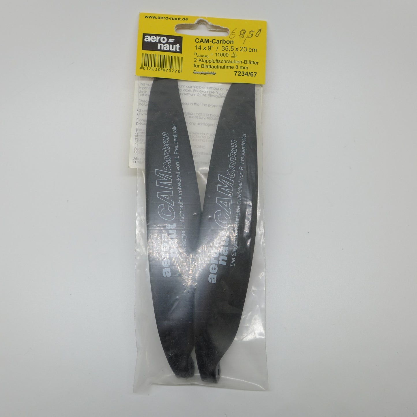 Aeronaut Klappluftschrauben Blätter 14x9" CAM-Carbon (7234/67)