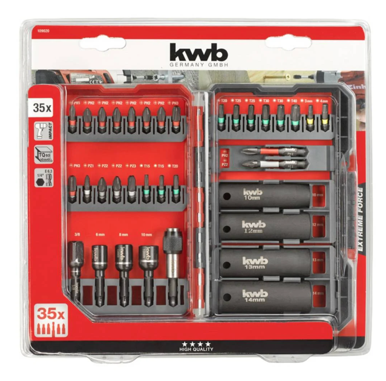 Schlagbohrer Bit-Set (35 teilig)