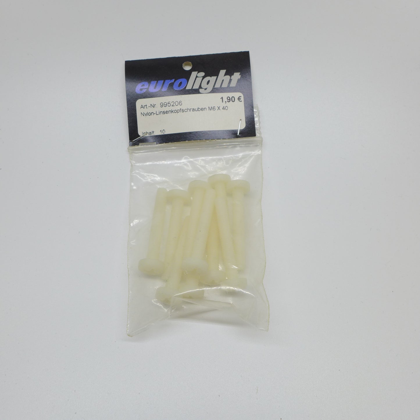 Nylon Linsenkopfschrauben M6 x 40