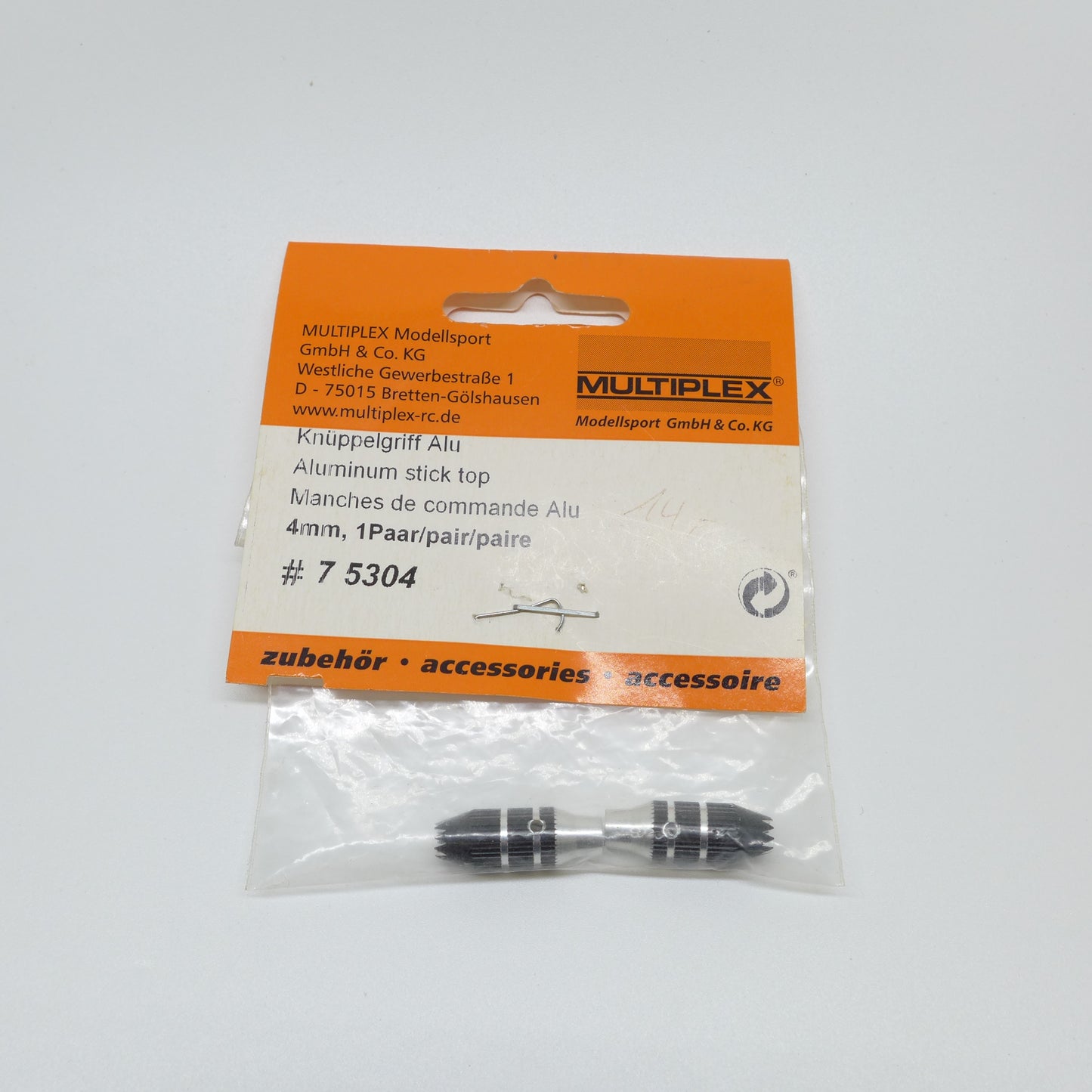 Multiplex Knüppelgriff Alu 4mm