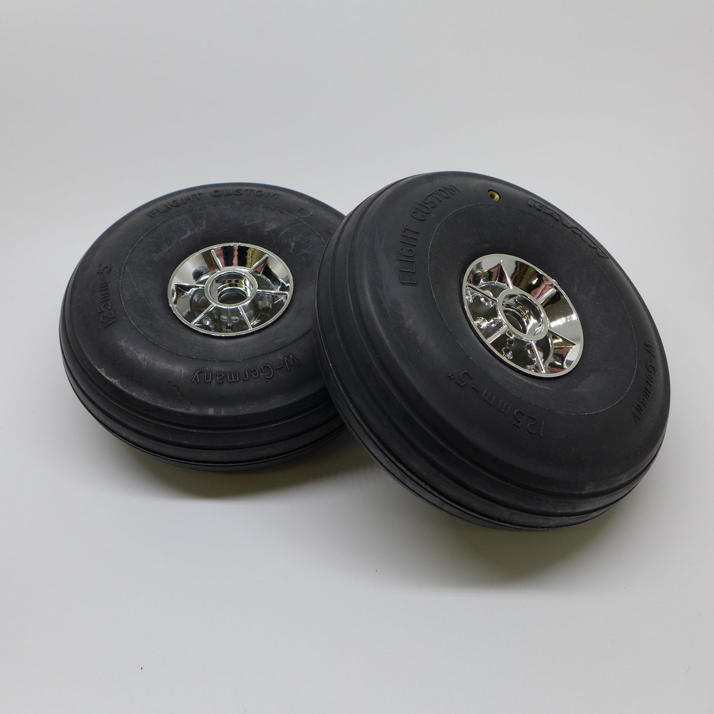 Super Leichtrad Satz mit Ventil Deluxe 125mm (2 Stück)