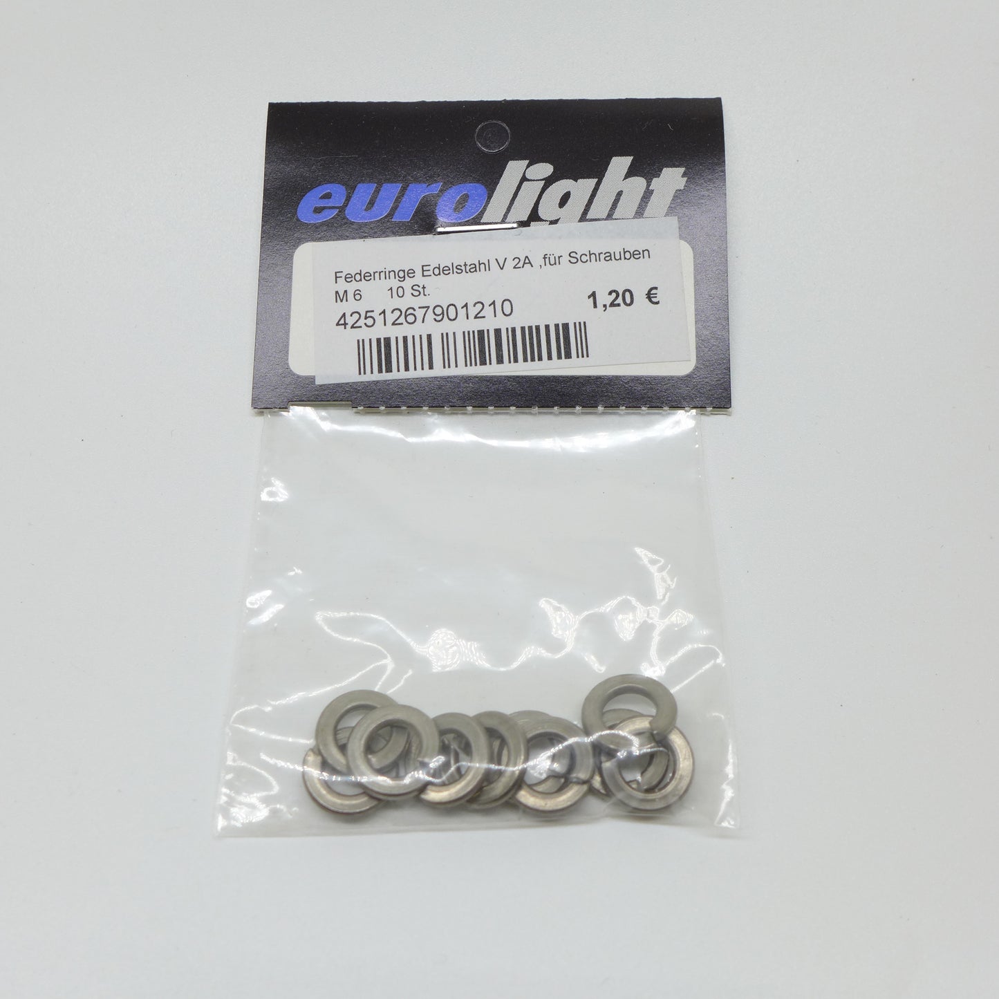 Federringe Edelstahl M6 V2A