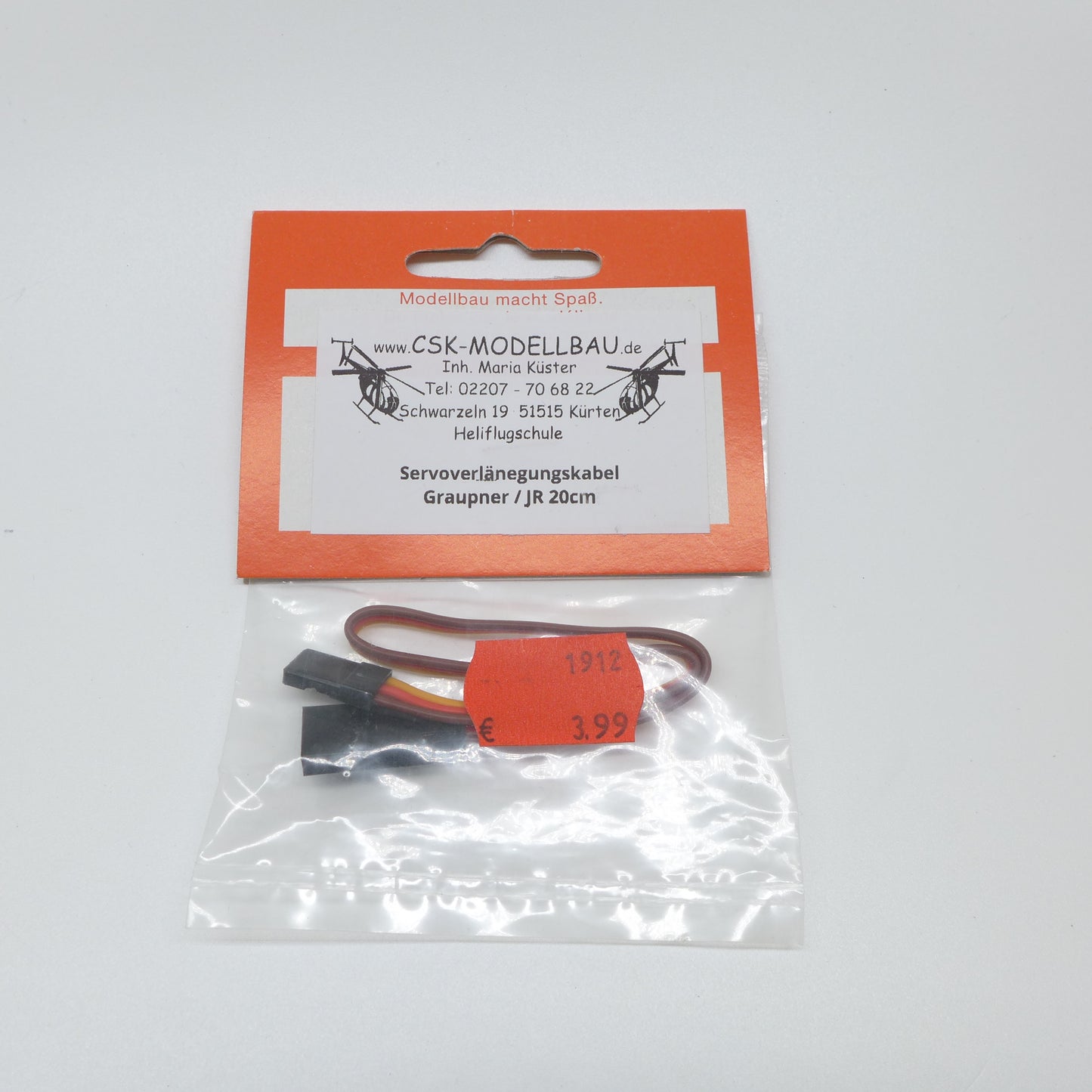 Servo Verlängerungskabel Graupner / JR 20 cm