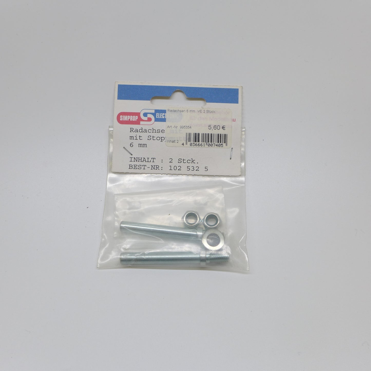 Radachse 6mm SIMPROP