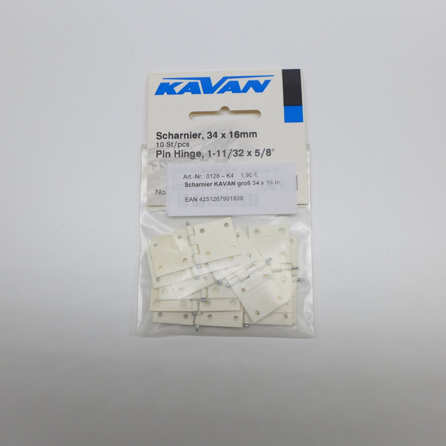 Scharnier KAVAN groß 34 x 16 mm