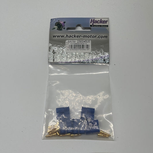 Hacker EC2 Golstecker Set 2mm (5 Stück)