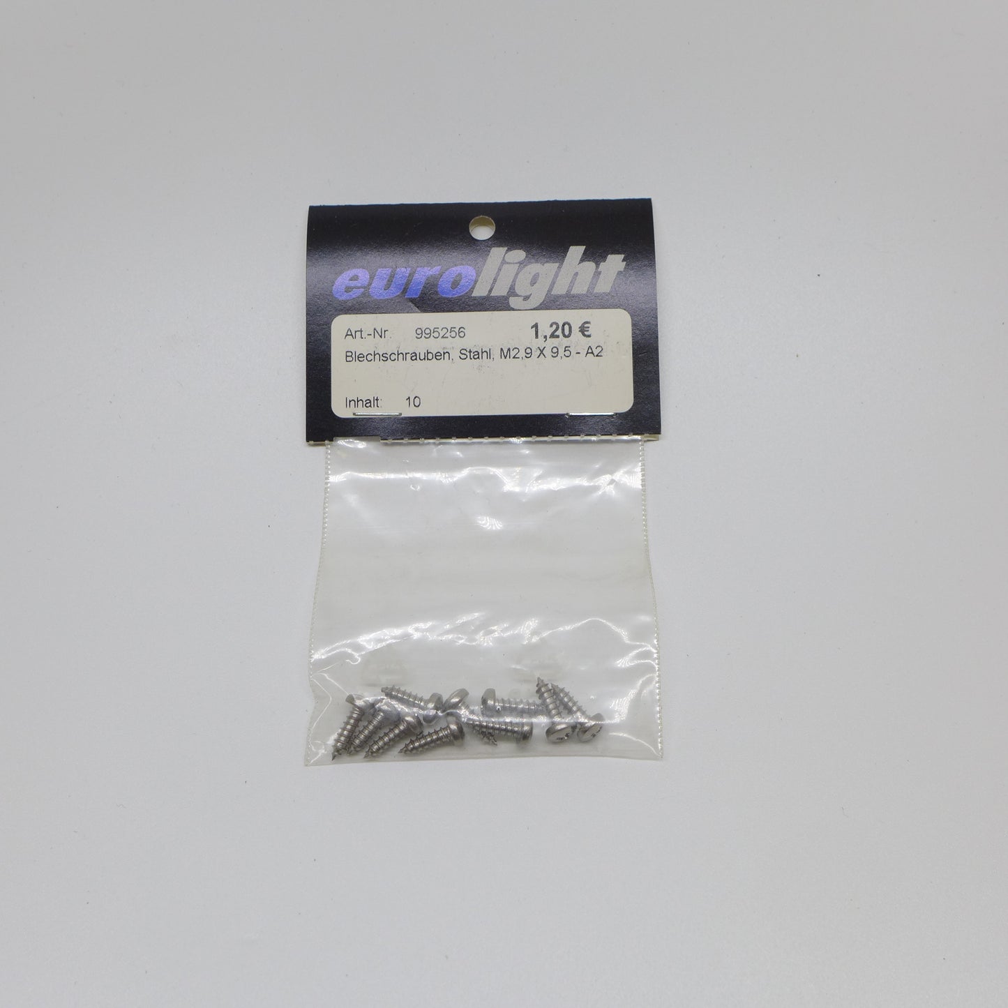Blechschrauben Stahl M2.9 x 9.5 A2