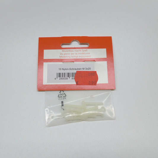 Nylon Schrauben M3 x 20