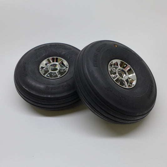 Super Leichtrad Satz mit Ventil Deluxe 125mm (2 Stück)