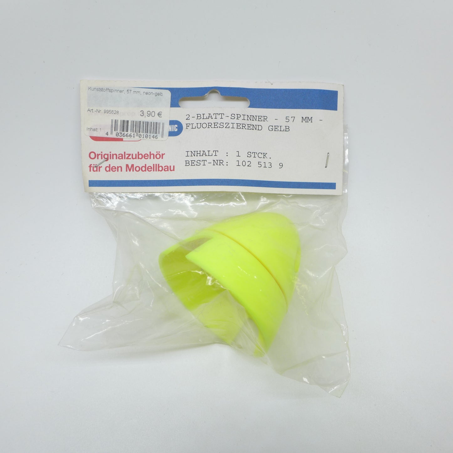 SIMPROP Kunststoff Spinner 57mm 2-Blatt (neon-gelb)