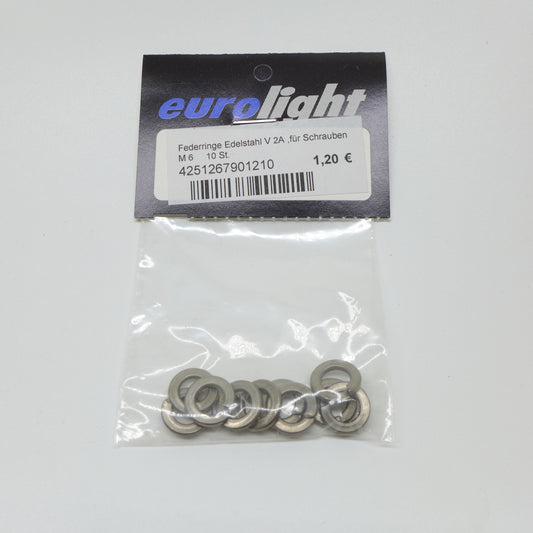 Federringe Edelstahl M6 V2A