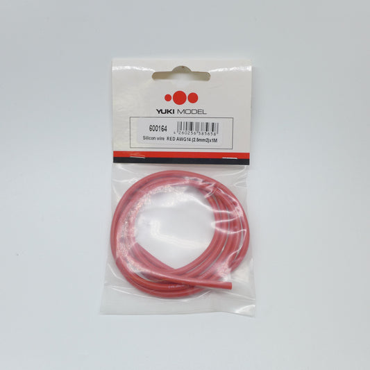 Yuki Silikon Kabel AWG14 2.5mm x 1 m (rot)