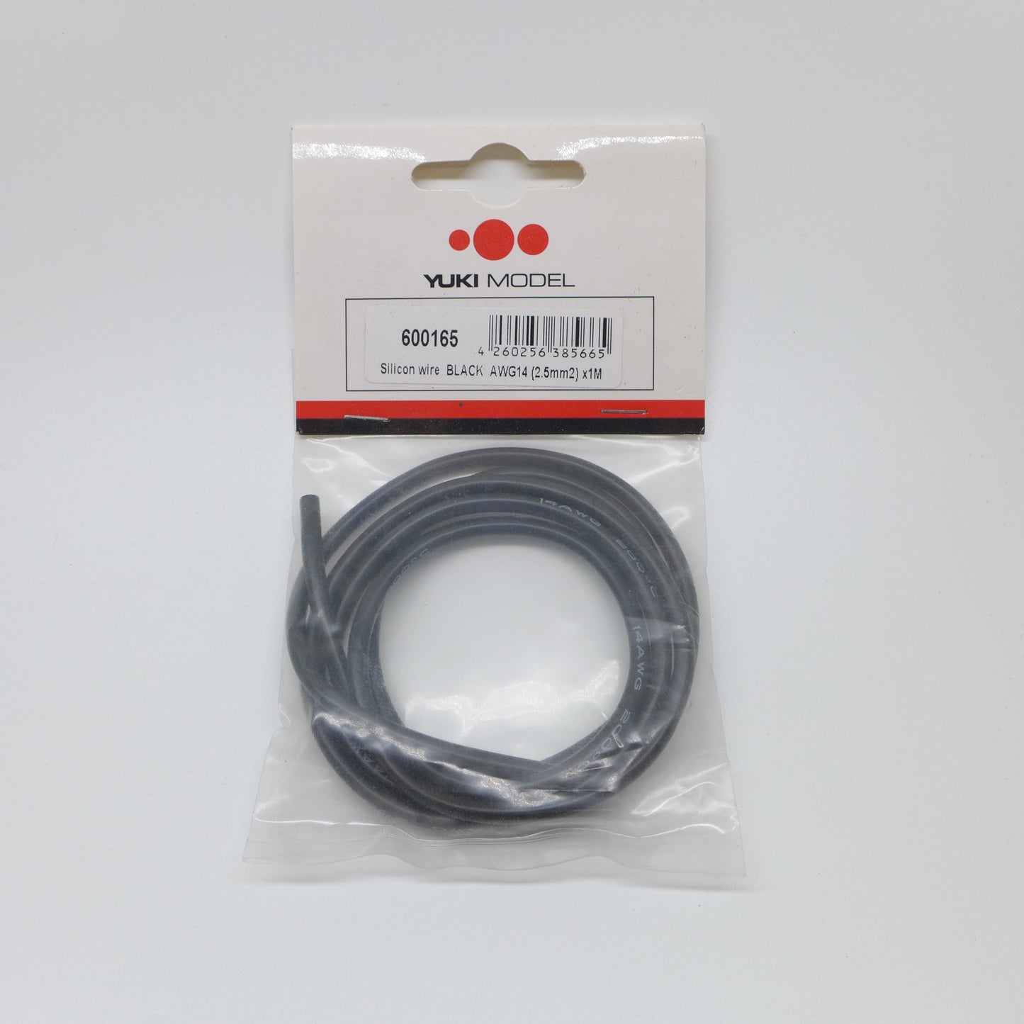 Yuki Silikon Kabel AWG14 2.5mm x 1 m (schwarz)