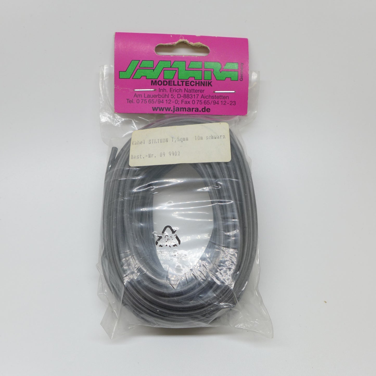 Silikonkabel 1.5mm x 10m (schwarz)