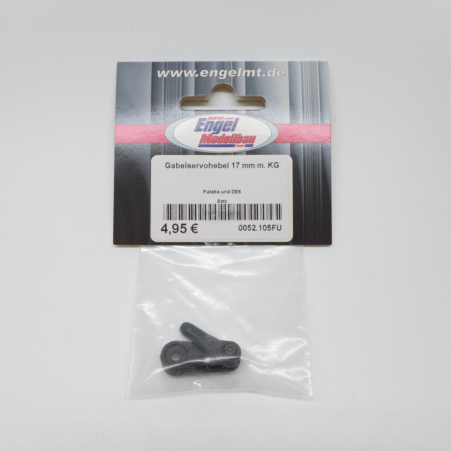 Gabelservohebel 17mm m. KG Futaba und DES