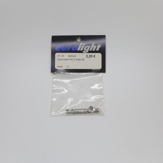 Stopmuttern Stahl M2.5 A8